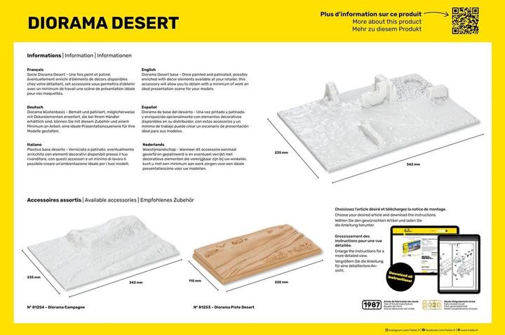 Actual product image Heller Socle Diorama Desert