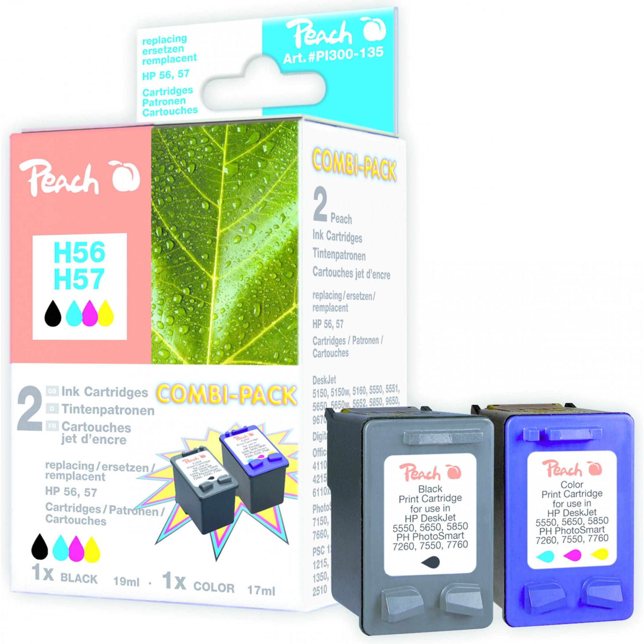 Thumbnail - Peach, Druckerpatrone, No. 56/57 (M, BK, C, Y)