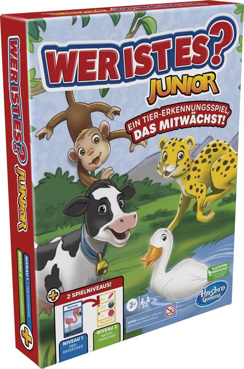 Productafbeelding Hasbro Gaming Wie is het? Junior bordspel voor kleuters en kinderen, Wie is het? Spel voor jongere kinderen, Das (Duits)