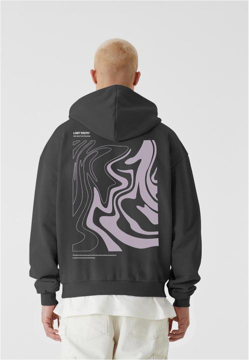 Produktbild Lost Youth LY HOODY - CHAOS darkgrey L (L)