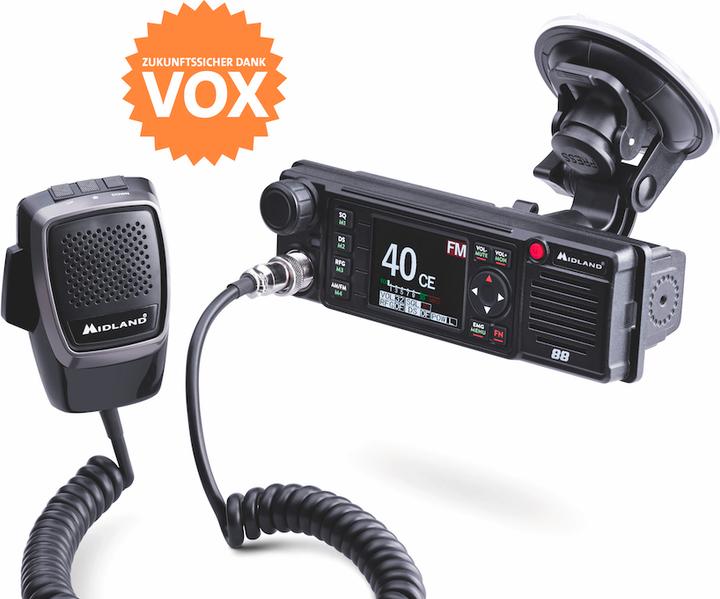 Produktbild Midland M-88 CB radio with color screen, VOX