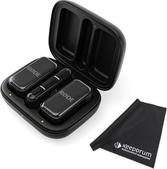 Actual product image RØDE Wireless Micro Wireless microphone system USB-C with cloth