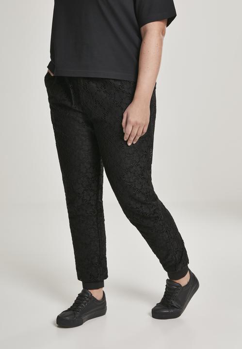 Actual product image Urban Classics Ladies Lace Jersey Jog Pants (L)