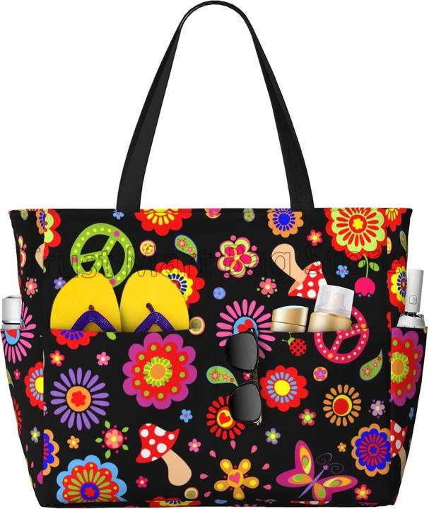Immagine prodotto Only-Bags.Store Tasche Wasserdicht Sanddicht Zipper Strand Tote Taschen für Pool Gym