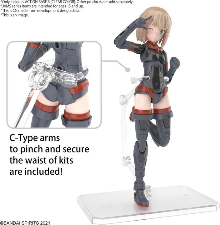 Produktbild Bandai ACTION BASE 6 - Clear Color - Model Kit
