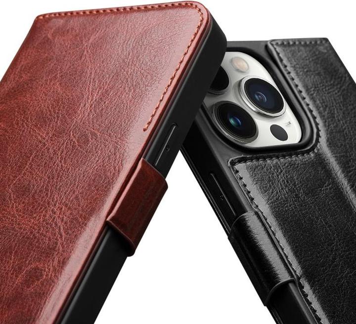 Produktbild QiAlino Hülle Flip mit magnetischem Verschluss (Apple iPhone 15 Pro)