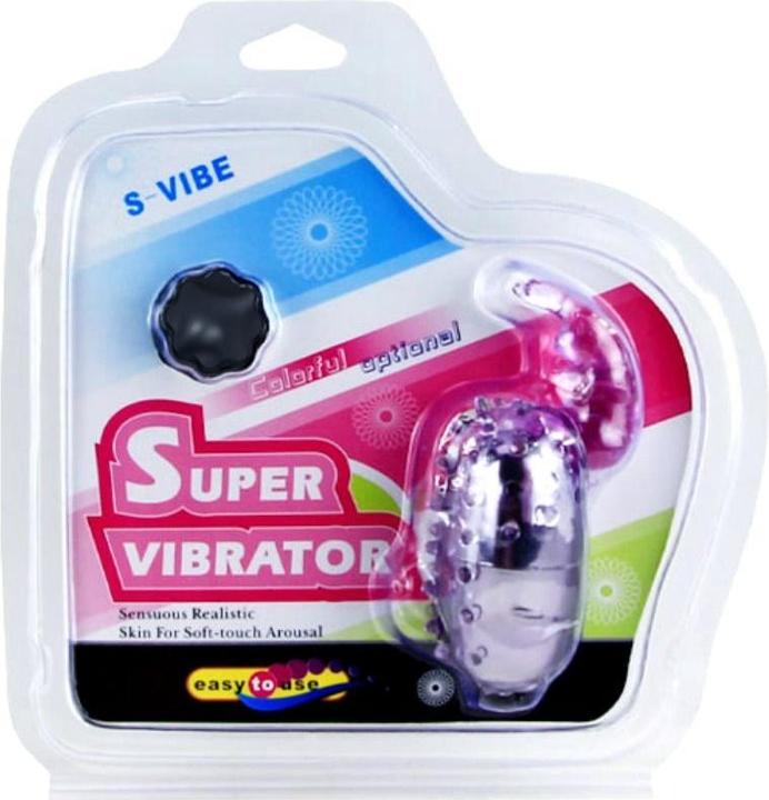 Actual product image Baile Vibro Egg "Super Vibrator" with clitoris stimulator