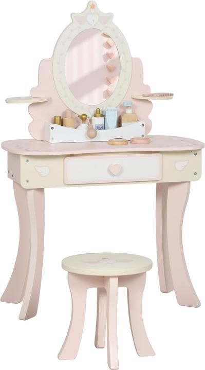 Actual product image Aiyaplay Dressing Table (29.60 x 29.60 x 89.80 cm)
