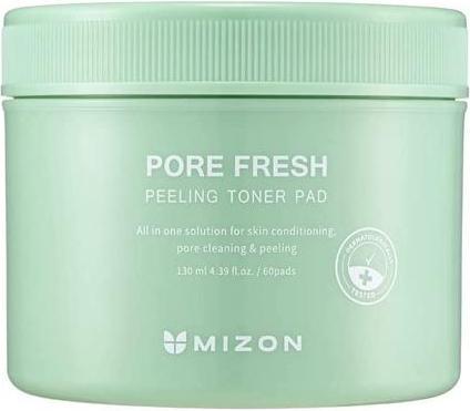 Actual product image Mizon Double-sided peeling wet tampons Pore Fresh (Peeling Toner Pad) 60 pcs (Cleansing scrub, 60 ml)
