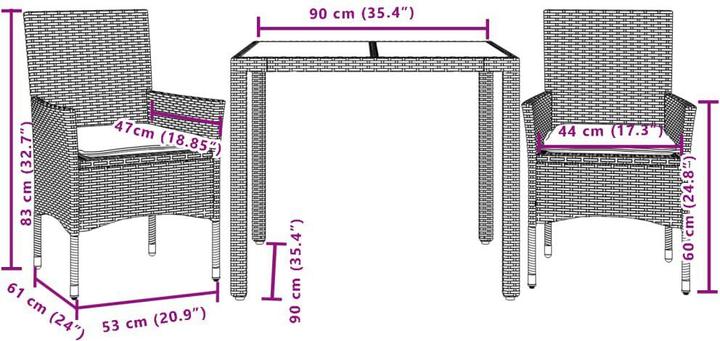 Actual product image vidaXL Kendre (90 cm)