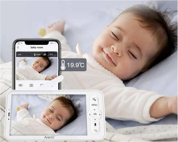 Actual product image Arenti 2MP/1080P Wi-Fi Video Baby Monitor Kit with LCD (Video & Audio)