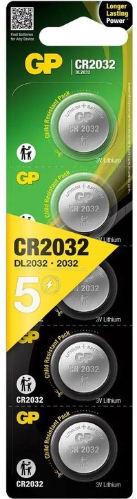 Immagine prodotto GP Batteries Cr2032 (5 pz., CR2032, 220 mAh)