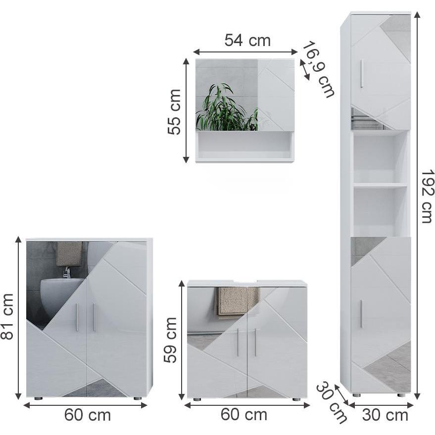 Thumbnail - Vicco, Badmöbelset, Irma