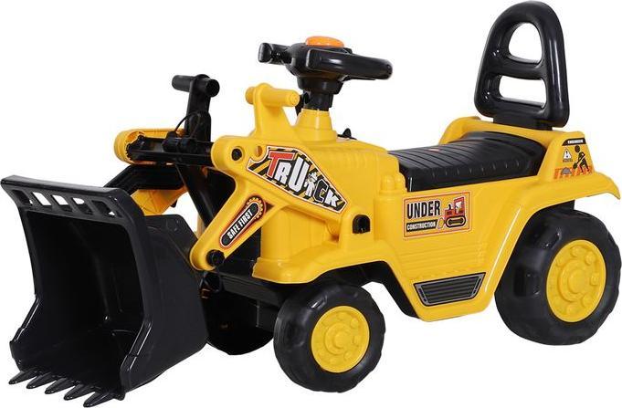 Immagine prodotto Swisshandel24 Scivolo auto per bambini escavatore sedile escavatore con vano portaoggetti incorporato ruota a