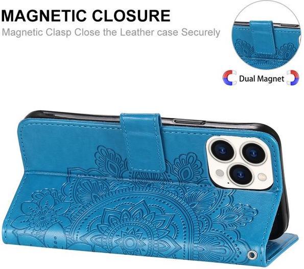 Produktbild Hat Prince Leder Bookcover Hülle mit Blumenmuster (Apple iPhone 13 Pro Max)