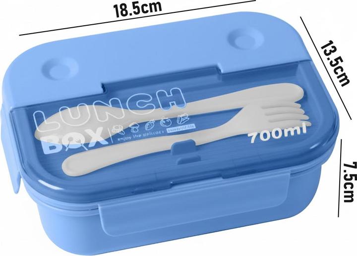 Produktbild Cheffinger Lunchbox 700ml 3 Fächer mit Besteck