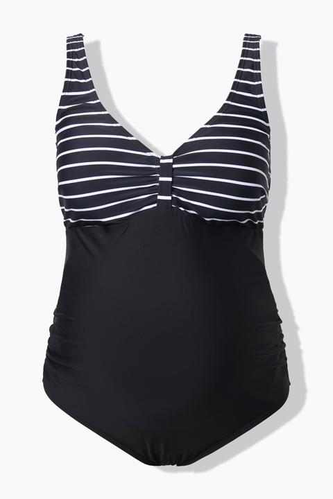 Actual product image Ulla Popken Fine Stripe Swimsuit (48)