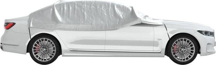 Actual product image vidaXL Car cover half garage with hook L PEVA