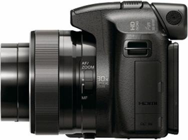 Actual product image Sony DSC-HX100V, 16 MP, 30x WW zoom, 3D, GPS, FullHD, Black (1/2,3'')