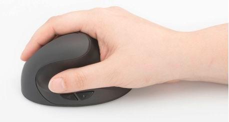 Immagine prodotto Digitus Ergonomico verticale senza fili a 6 pulsanti 1600 dpi nero (Senza fili)