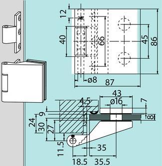 Dormakaba Glastürband Junior Office Classic
