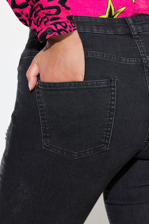 Immagine prodotto Angel of Style Jeans modello Paula dal taglio dritto con fiamme sull'orlo (44)