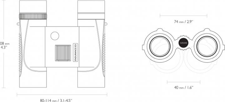 Produktbild Hawke Endurance ED 10x25 grün (10x, 25 mm)