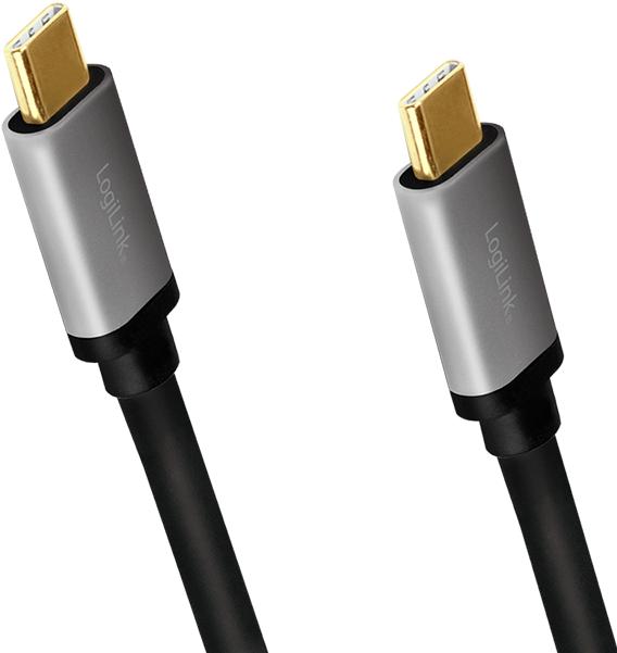Immagine prodotto LogiLink USB C — USB C (1 m, USB 3.2 Gen 2, 10 W)
