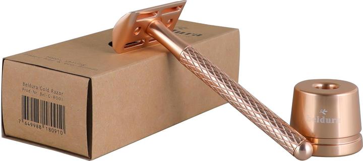 Image du produit Beldura Rasoir doré avec support
