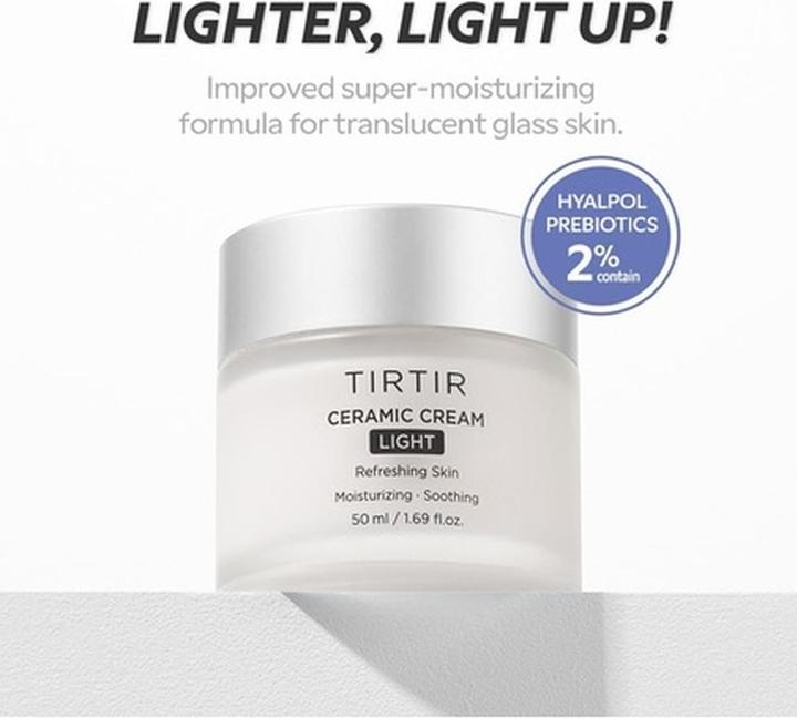 Produktbild TirTir Keramik-Creme Leichte Tiefenfeuchtigkeit für strahlende Haut mit Polyglutaminsäure (50 ml, 24h Creme, Tagescreme)