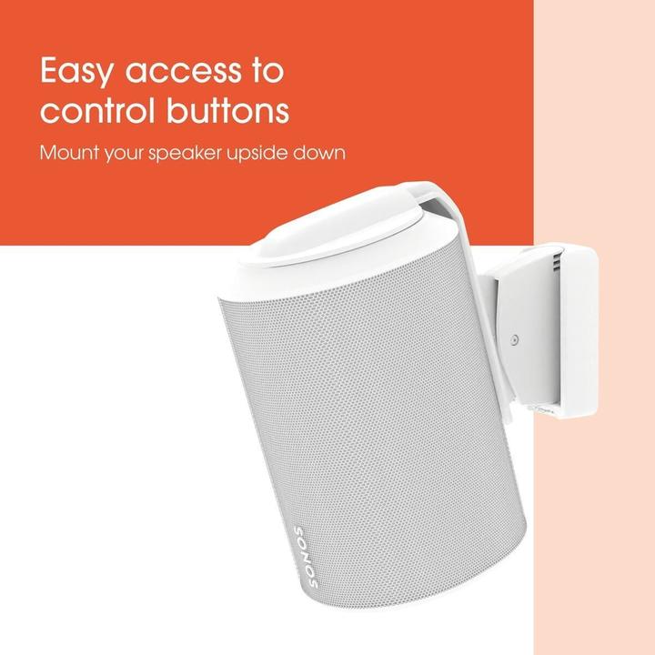 Actual product image Vogels TV bracket Speaker Wall Mount for Sonos Era 100 (white) | (1 pcs., Wall installation, Rotatable, Tiltable)