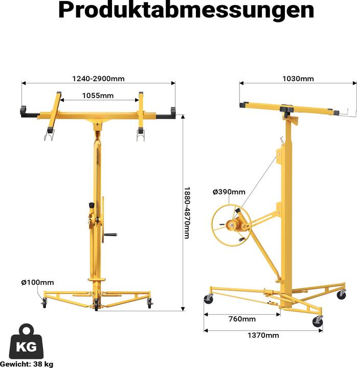 Actual product image Wiltec XPOtool disc lifter (68 kg)
