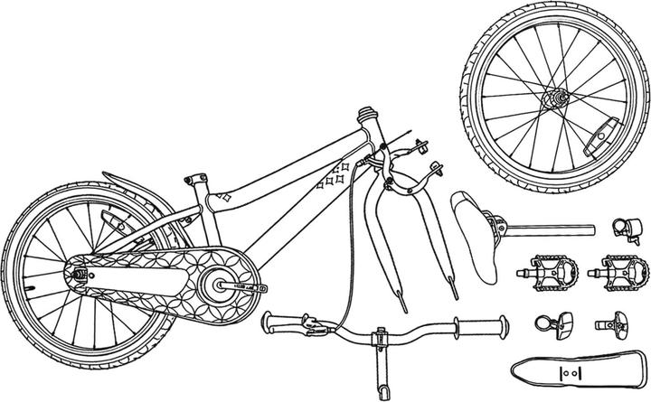 Produktbild vidaXL Kinderfahrrad (18")