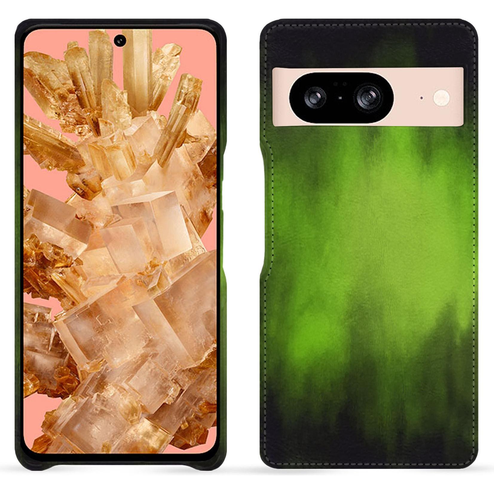 Noreve Lederschutzhülle (Google Pixel 8), Smartphone Hülle, Grün