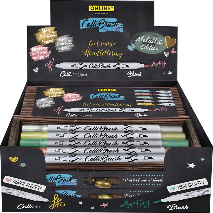 Produktbild Online CALLIBRUSH - Brush Pen Double Tip Display (Multicolor, 10x)