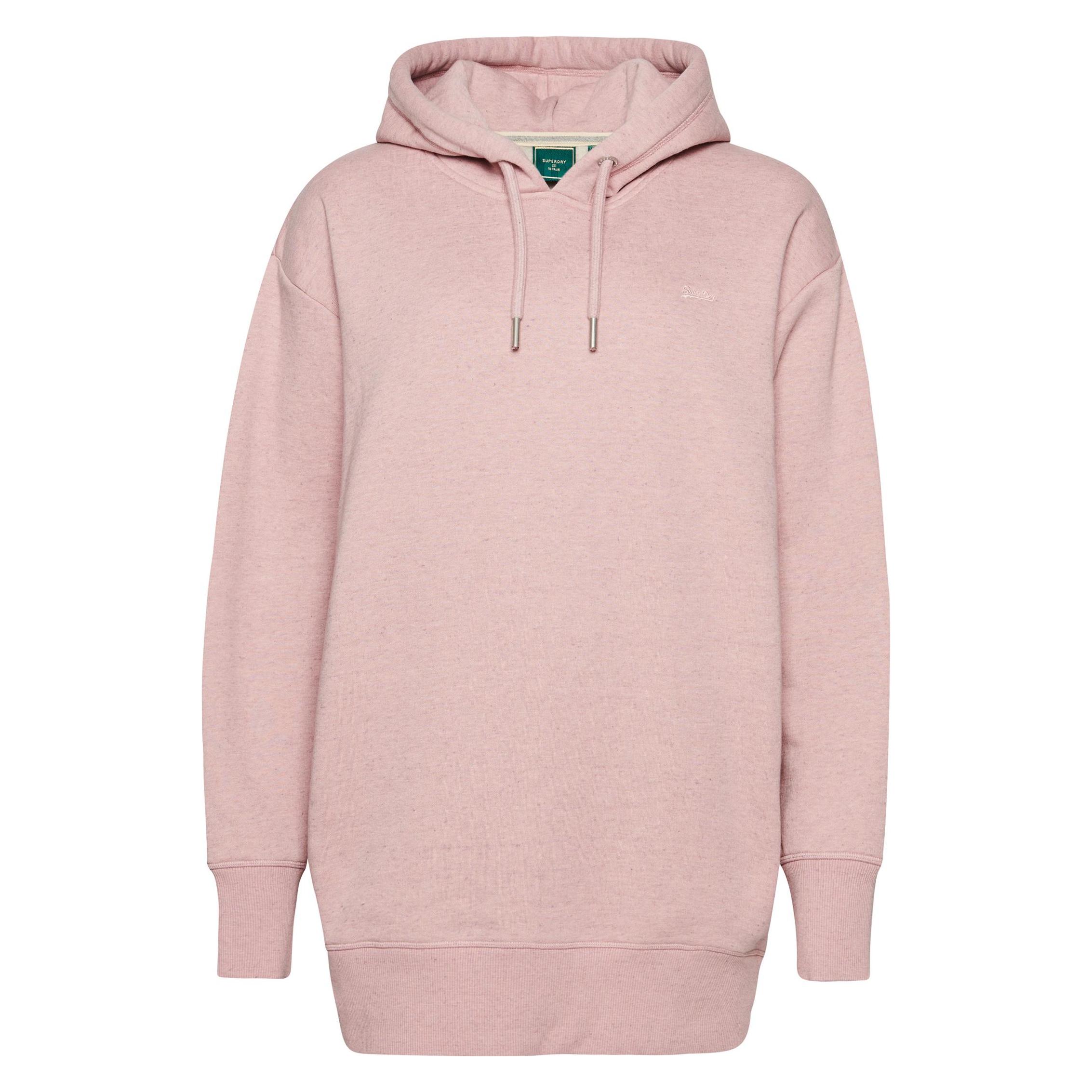 Superdry, Damen, Kleider, Sweatkleid Mit Logostickerei Aus Bio-Baumwolle, Rosa, (S)