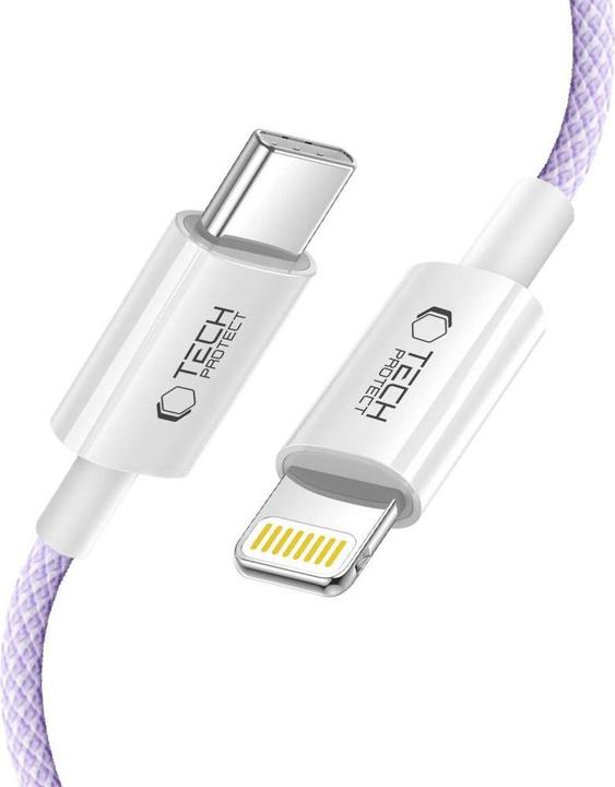 Image du produit Tech-Protect Ultraboost Lite Lightning Cable PD60W/3A 2m - Purple (2 m, 60 W)