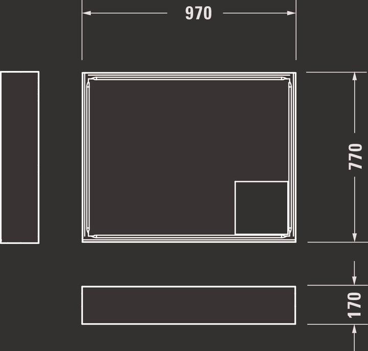 Actual product image Duravit Rectangular shower tray D-CODE with anti-slip, white 1000x800x85mm