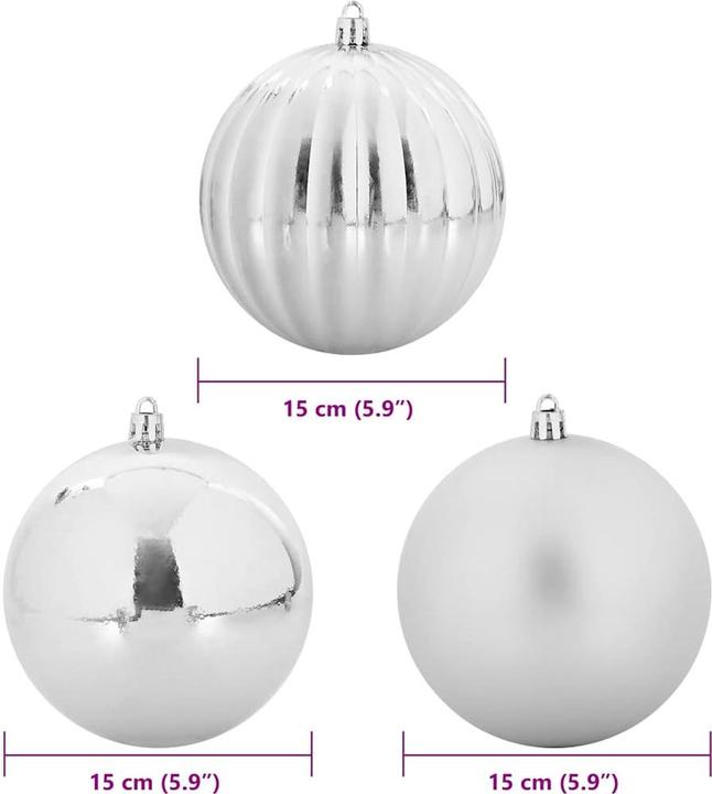 Actual product image vidaXL Weihnachtskugeln (15x)