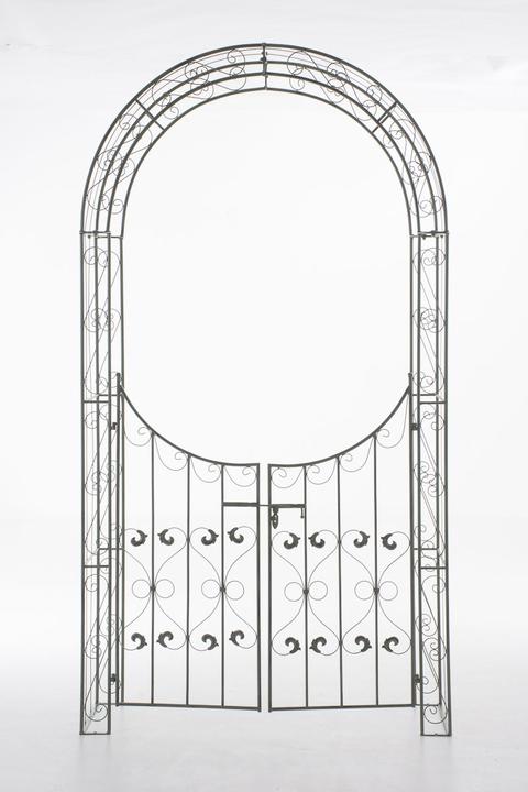 Produktbild Swisshandel24 Rosenbogen m. Tor Sina, antik-grün (41.50 cm, 108.50 cm)
