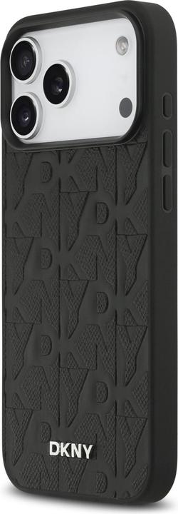 Produktbild DKNY PU Leather Grid Pattern Magsafe Case for iPhone 17 Pro Max Black (Apple iPhone 17 Pro Max)