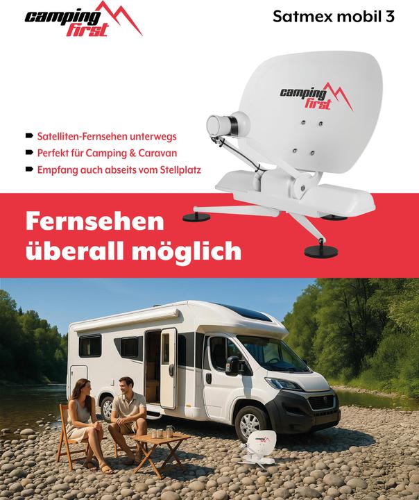 Productafbeelding Camping First Satmex mobil 3 (Parabolische antenne, DVB-S / -S2)