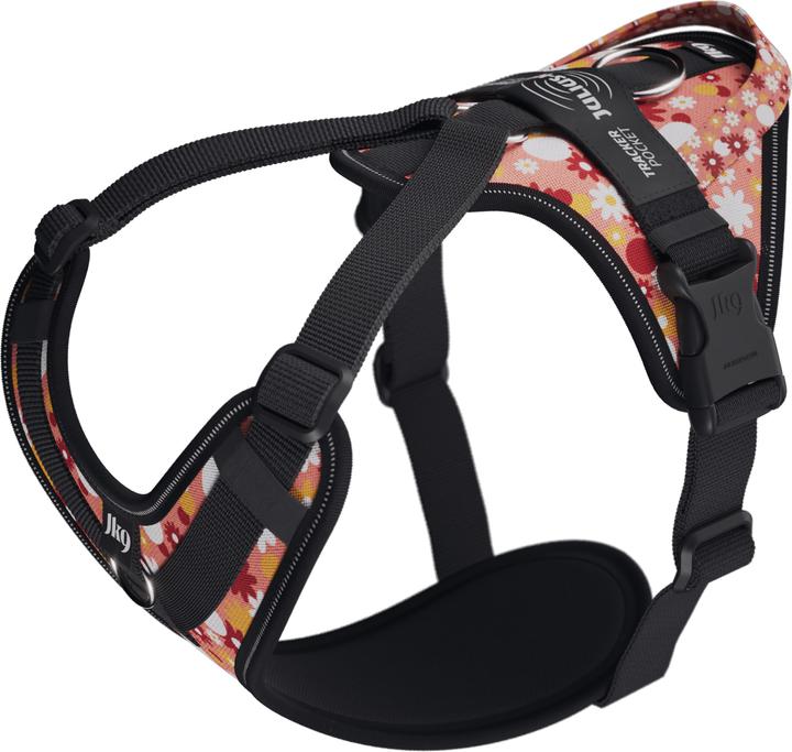 Produktbild Julius-K9 K9 Longwalk light sele w/handle+trackerpocket,Pink flower,M (M, Hund, Allgemein)