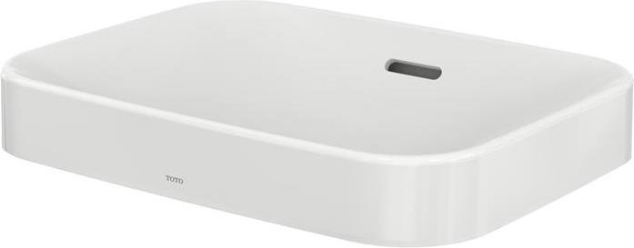 Actual product image TOTO LF Countertop washbasin 500mm, without tap hole, with overflow white (380 mm, 500 mm)