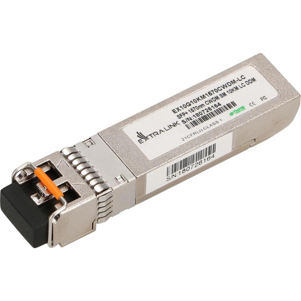 Extralink SFP+ SFP+ CWDM Module , 1570nm, single mode,, LC, DOM, Transceiver, Silber