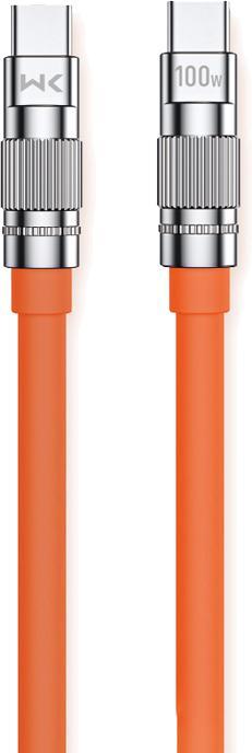 Actual product image Wekome WDC-188 Wingle series - USB-C to USB-C connection cable, 100 W, fast charging, 1 m (orange) (1 m, 100 W)