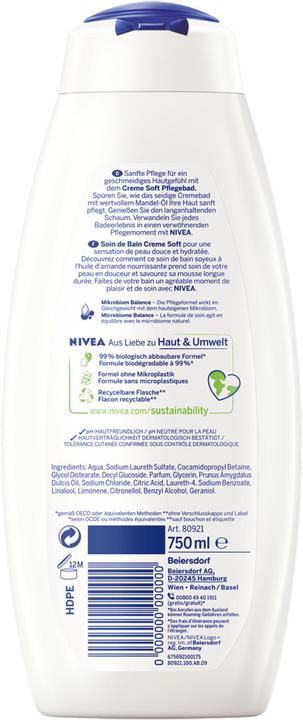 Produktbild NIVEA DUPLIKAT Pflegebad Creme Soft (750 ml)