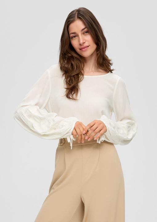 Produktbild s.Oliver Bluse Viskose-Bluse mit Crêpestruktur (44)