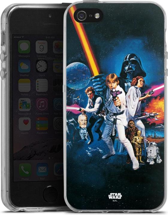 Produktbild DeinDesign Silikon Hülle für Apple iPhone SE (2016-2019) Handyhülle Case Smartphone Schutzhülle Star Wars (Apple iPhone SE)