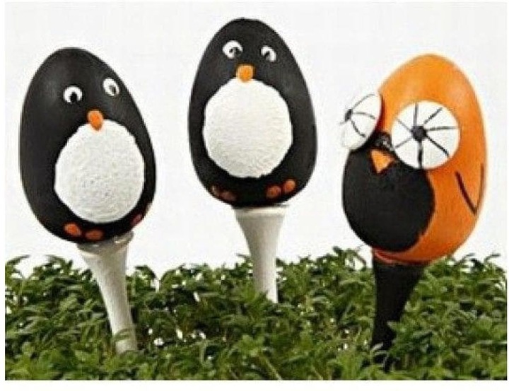 Actual product image Creativ Company Eggs with suspension cord (15 x, 5.5 x 8 x 13.5 cm)